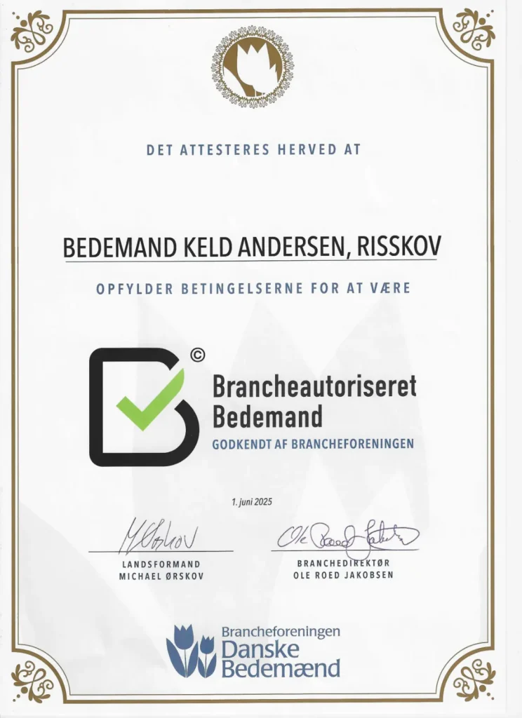 Brancheautoriseret bedemand, Bedemand Keld Andersen